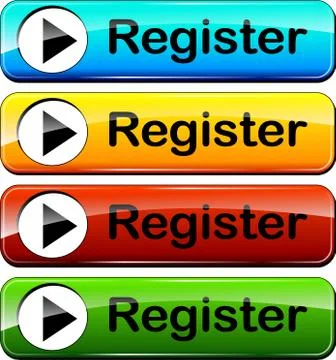 Register buttons Stock Illustration