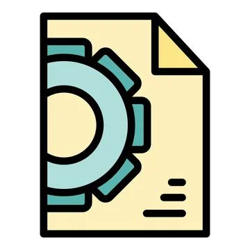 Register document icon vector flat Ilustración de archivo