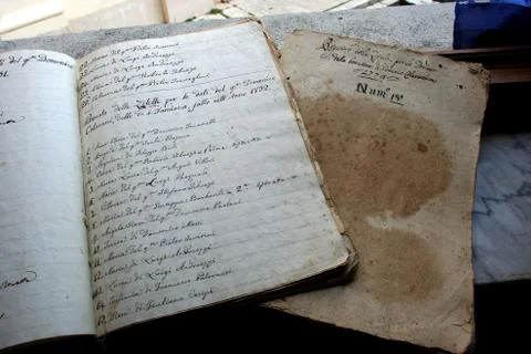 Register of donations 写真素材