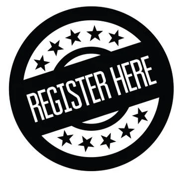 Register here stamp on white Stock Illustration