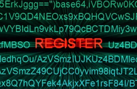 Register 스톡 일러스트