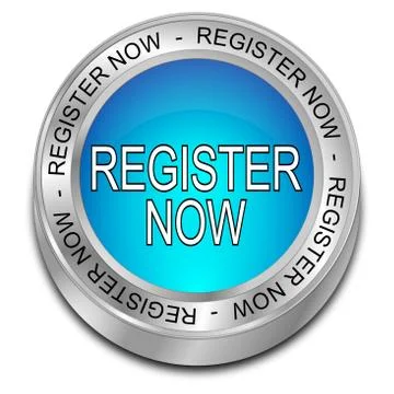 Register now Button - 3D illustration Stock Illustration