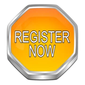 Register now Button - 3D illustration Stock Illustration