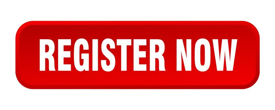 Register now button. register now square 3d push button Stock Illustration