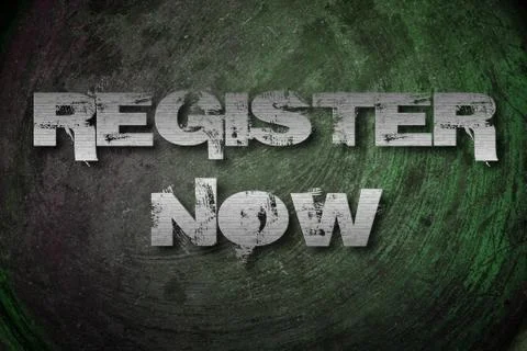 Register now concept Stock Illustration