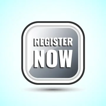 Register Now Icon Button Design Illustration Stock Illustration