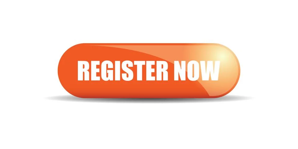 Register now icon in flat style. Registration vector illustration on isolated Stock Illustration