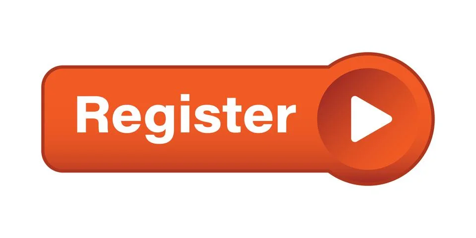 Register now icon in flat style. Registration vector illustration on isolated Stock Illustration