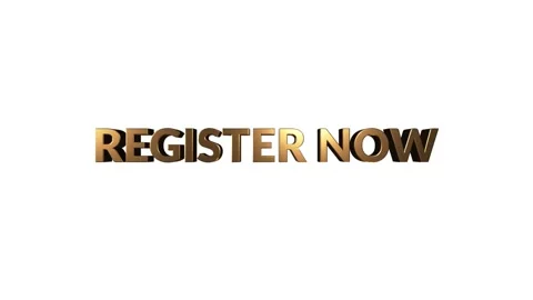 Register now.. Text Animation. Gold word on white background. High quality 4k Stock Footage 153876891