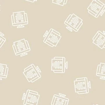 Register online registration line vector seamless pattern Illustrazione stock