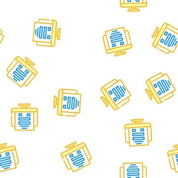 Register online registration vector seamless pattern Stock Illustration