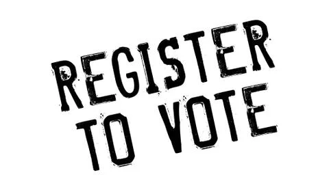 Register To Vote rubber stamp Stock-Illustration