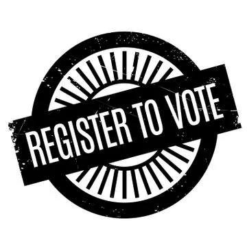 Register To Vote rubber stamp Stock-Illustration