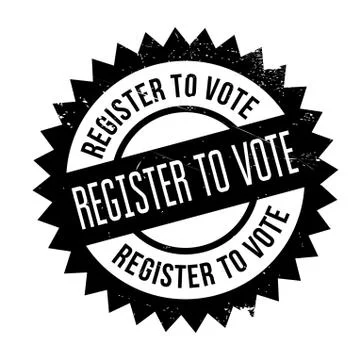 Register To Vote rubber stamp Stock-Illustration