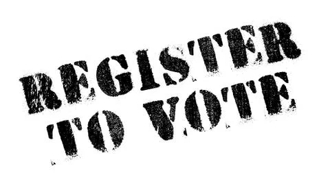 Register To Vote rubber stamp Stock-Illustration