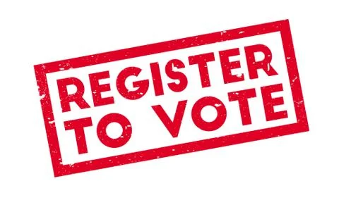 Register To Vote rubber stamp Stock-Illustration