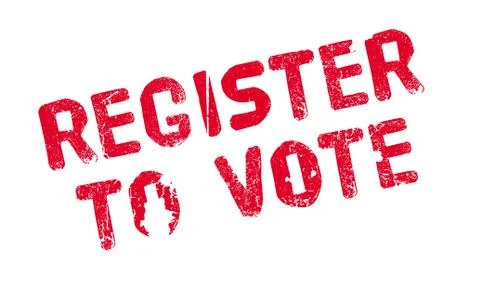 Register To Vote rubber stamp Stock-Illustration