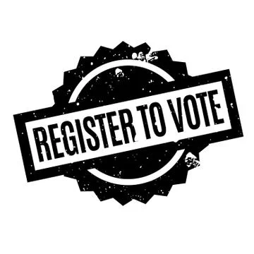 Register To Vote rubber stamp Stock-Illustration