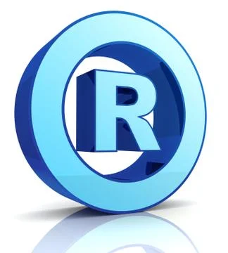 Registered mark 3d illustration isolated Stock Illustration