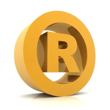 Registered mark concept 3d illustration Stock Illustration