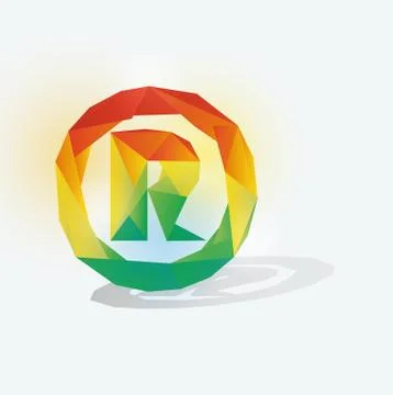 Registered - typography 스톡 일러스트