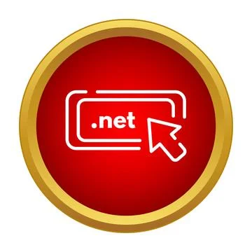 Registering .Net domain name for web hosting Ilustración de archivo