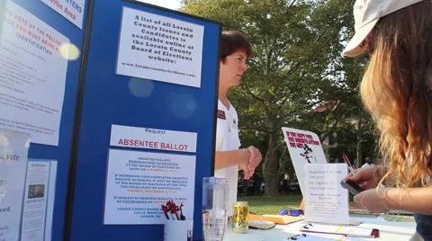 Registering young voters Видео 54914020