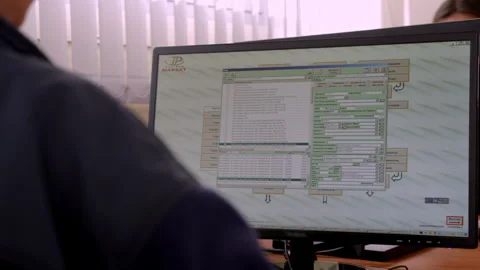 Registration and fixation of goods in computer database Stock Footage 240638391