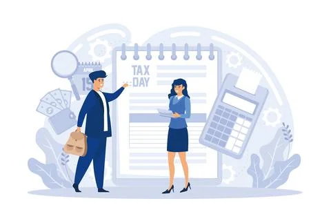 Registration of claim form document, providing personal information, income.. Stock Illustration
