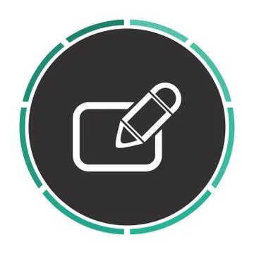 Registration computer symbol Illustrazione stock