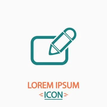 Registration computer symbol Illustrazione stock