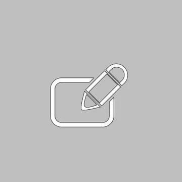 Registration computer symbol Illustrazione stock