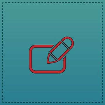 Registration computer symbol Illustrazione stock