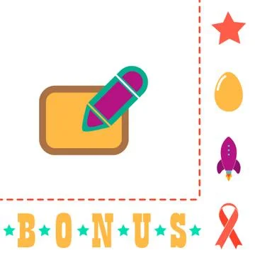 Registration computer symbol Illustrazione stock