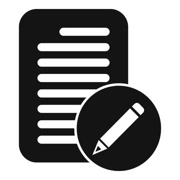 Registration document icon simple vector. Sign new member イラスト素材