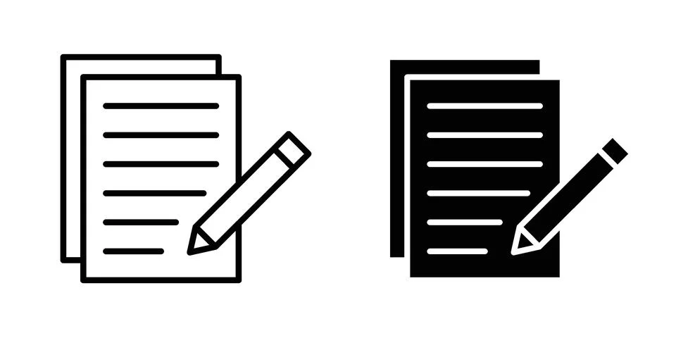 Registration form icon for design projects and web UI Stock Illustration