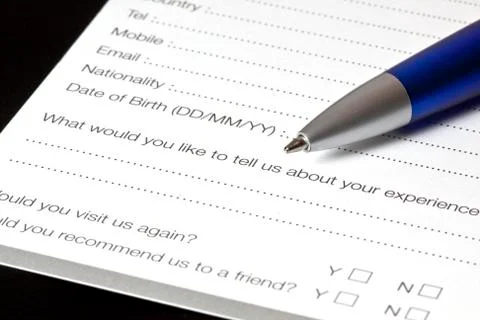 Registration form Stock Photos