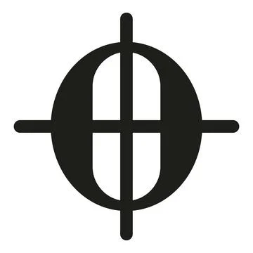 Registration mark for print alignment and graphic design 스톡 일러스트