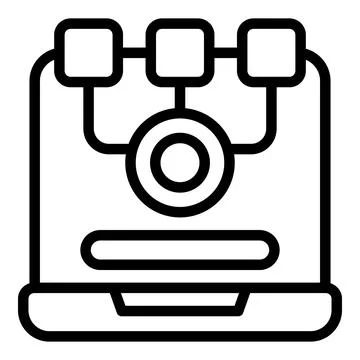 Registration page icon outline vector. Web internet 스톡 일러스트