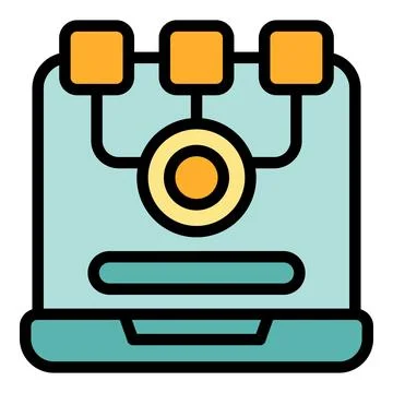 Registration page icon vector flat Illustrazione stock