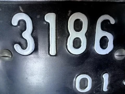 Registration plate Stock Photos