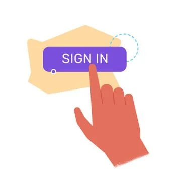 Registration on the site, call for help. Ilustração Stock