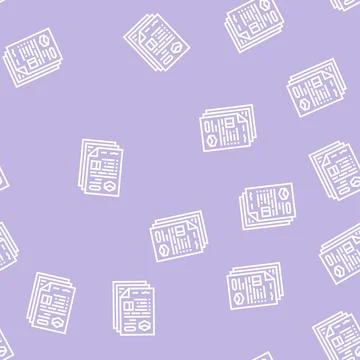 Registry land line seamless pattern Stock Illustration