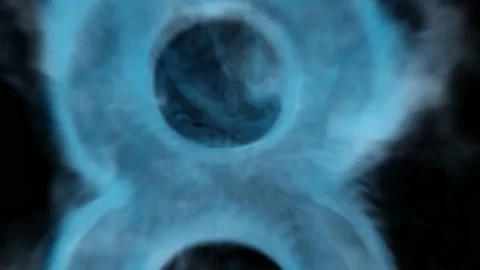 Regresive count in smoke texture. Vidéo 172217436