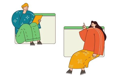 Regression Analysis and Downward Trend Forecasting Illustration Illustrazione stock