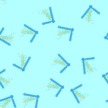 Regression graph machine learning vector seamless pattern 스톡 일러스트