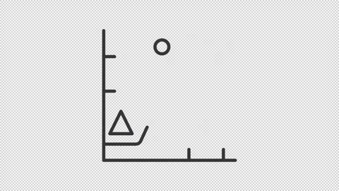 Regression logistic data line animation Stock Footage 292769743
