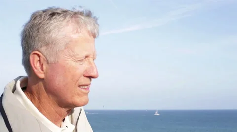Regret - A Senior Man Remembers Stock Footage 48344097