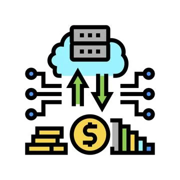Regtech electronic equipment color icon vector illustration Stock Illustration