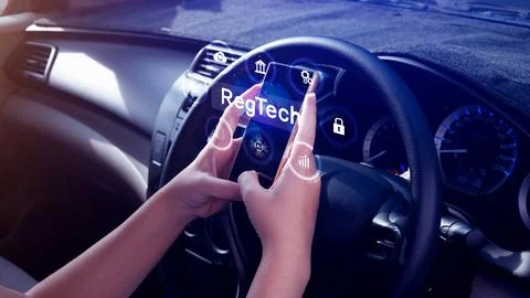 Regtech, Regulatory technology concept, management of regulatory processes .. Foto stock